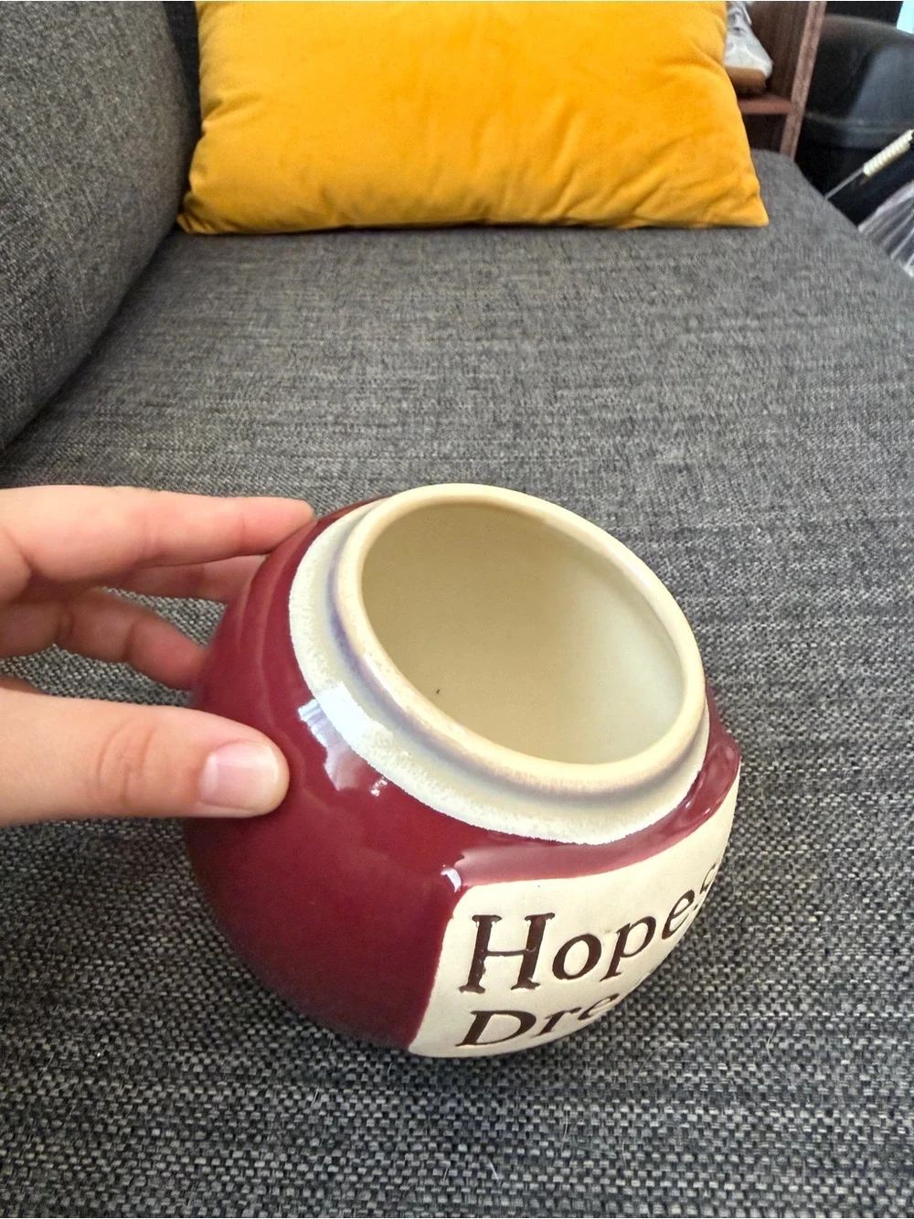 Hopes & Dreams Decorative Ceramic Vase - Burgundy